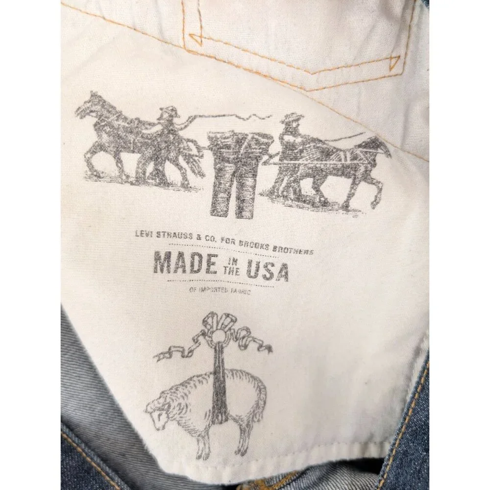 Levis Jeans Mens‎ 40x30 Blue 501 Brooks Brothers Button-Fly USA Made 100% Cotton